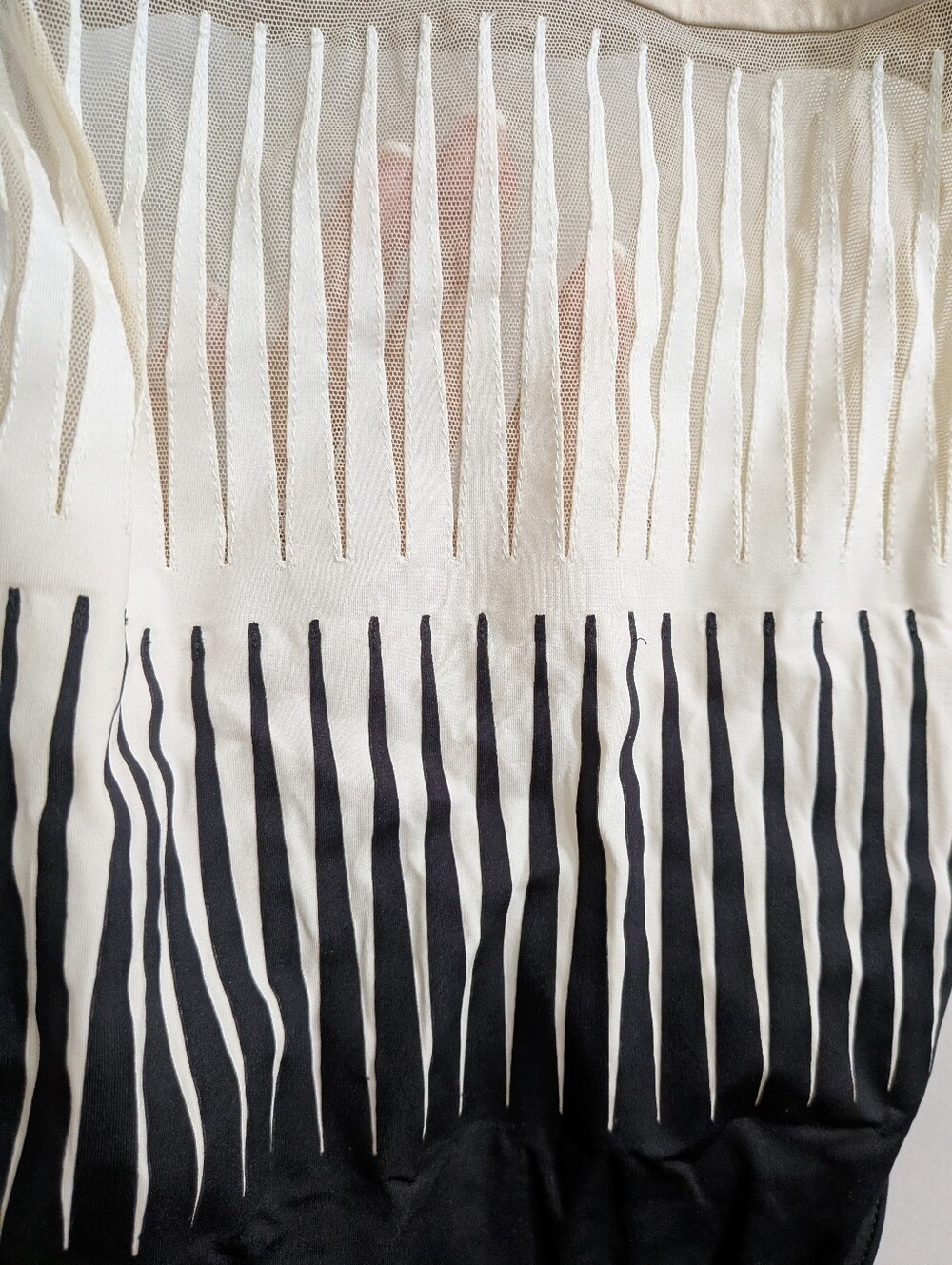 La Perla Rare Beige, White & Black Gradient One-Piece - Picture 3 of 5